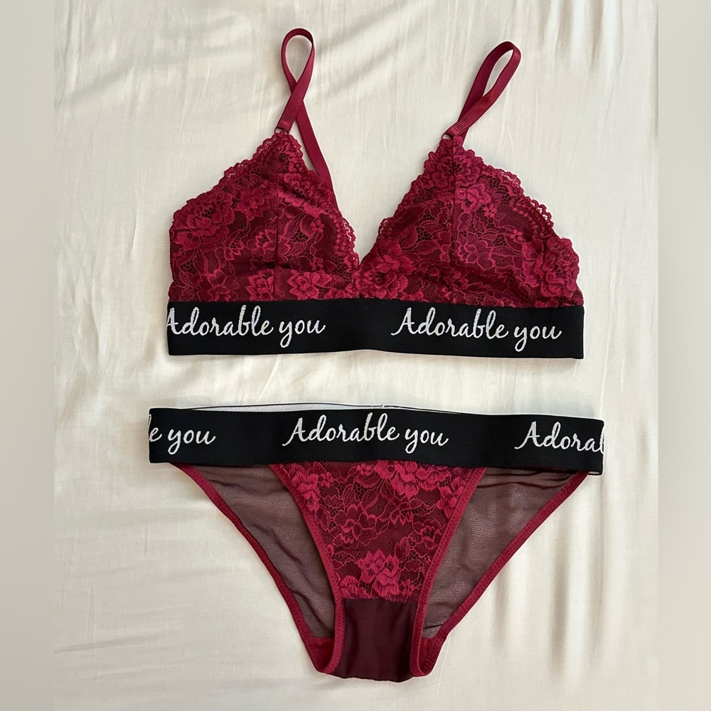 ❤️Sexy bralette & thong set NVW🌹❤️